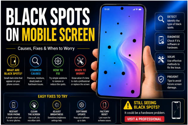 Black Spots on Mobile Screen
