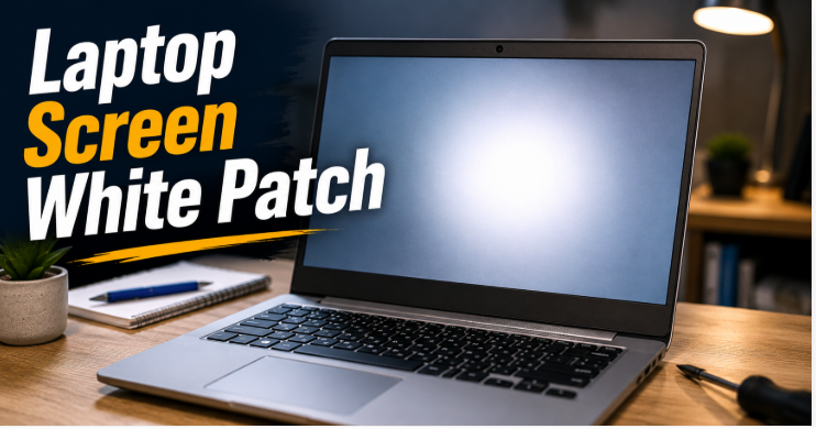 Laptop Screen White Patch