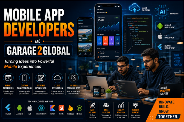 Mobile App Developers at Garage2Global