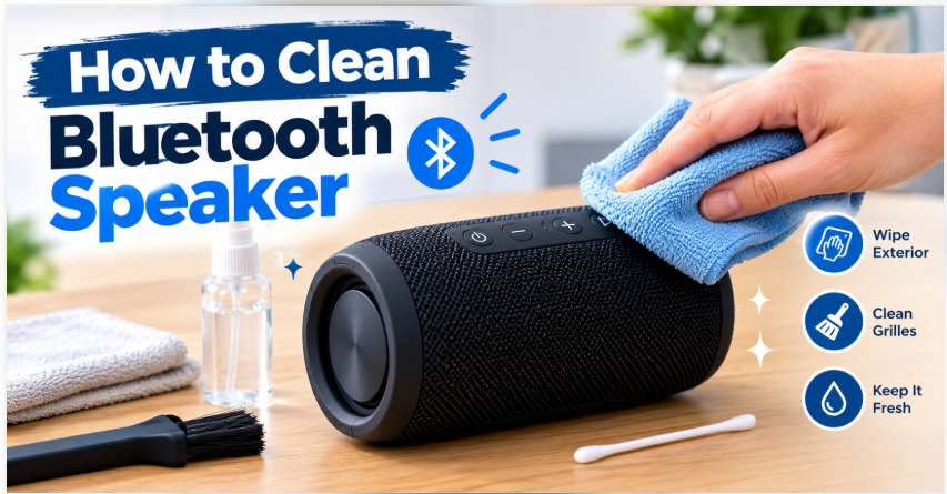 how to clean bluetooth speaker