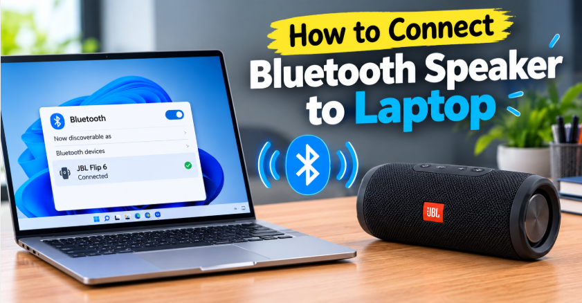 how to connect bluetooth speaker to laptop