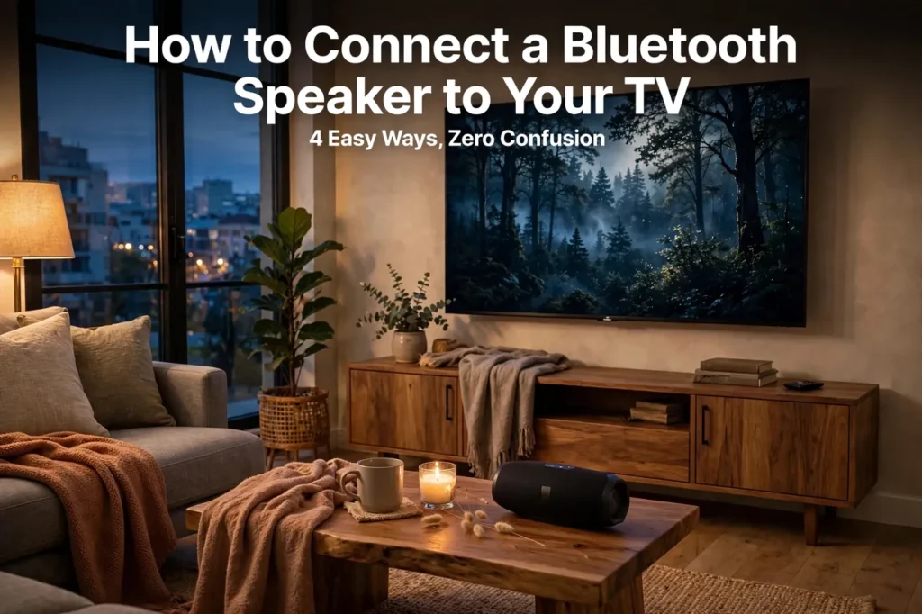 how to connect bluetooth speaker to tv